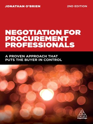 cover image of Negotiation for Procurement Professionals